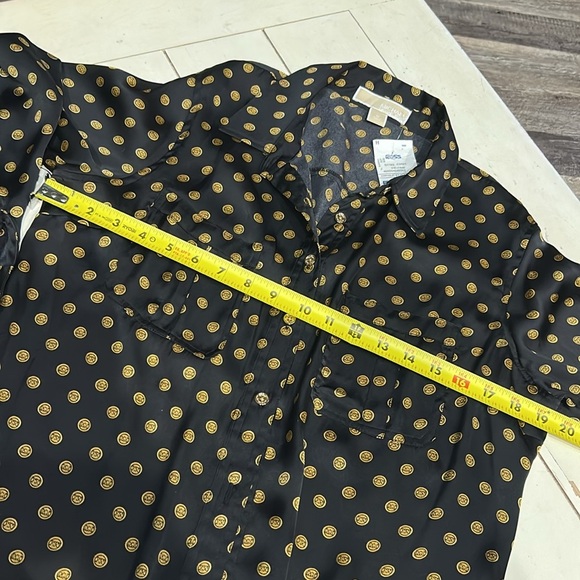NWT 2 Michael Kors MK Symbol Blouse shirts - Picture 9 of 11